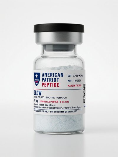 GLOW 70 mg, 3 mL vial (lyophilized)