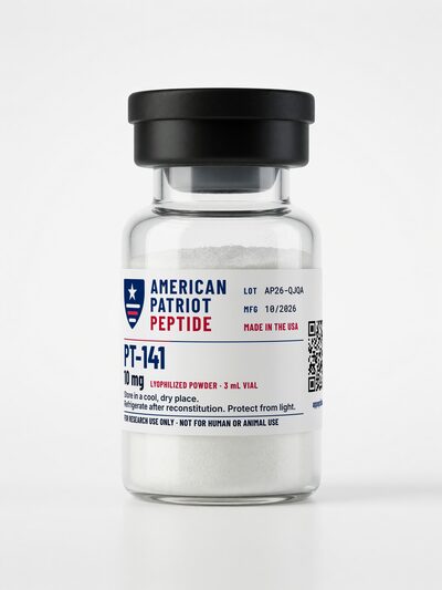 PT-141 10 mg, 3 mL vial (lyophilized)