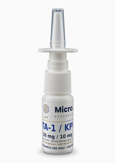 TA-1 / KPV 10 mg / 10 mg, 15 mL white bottle with metered spray top