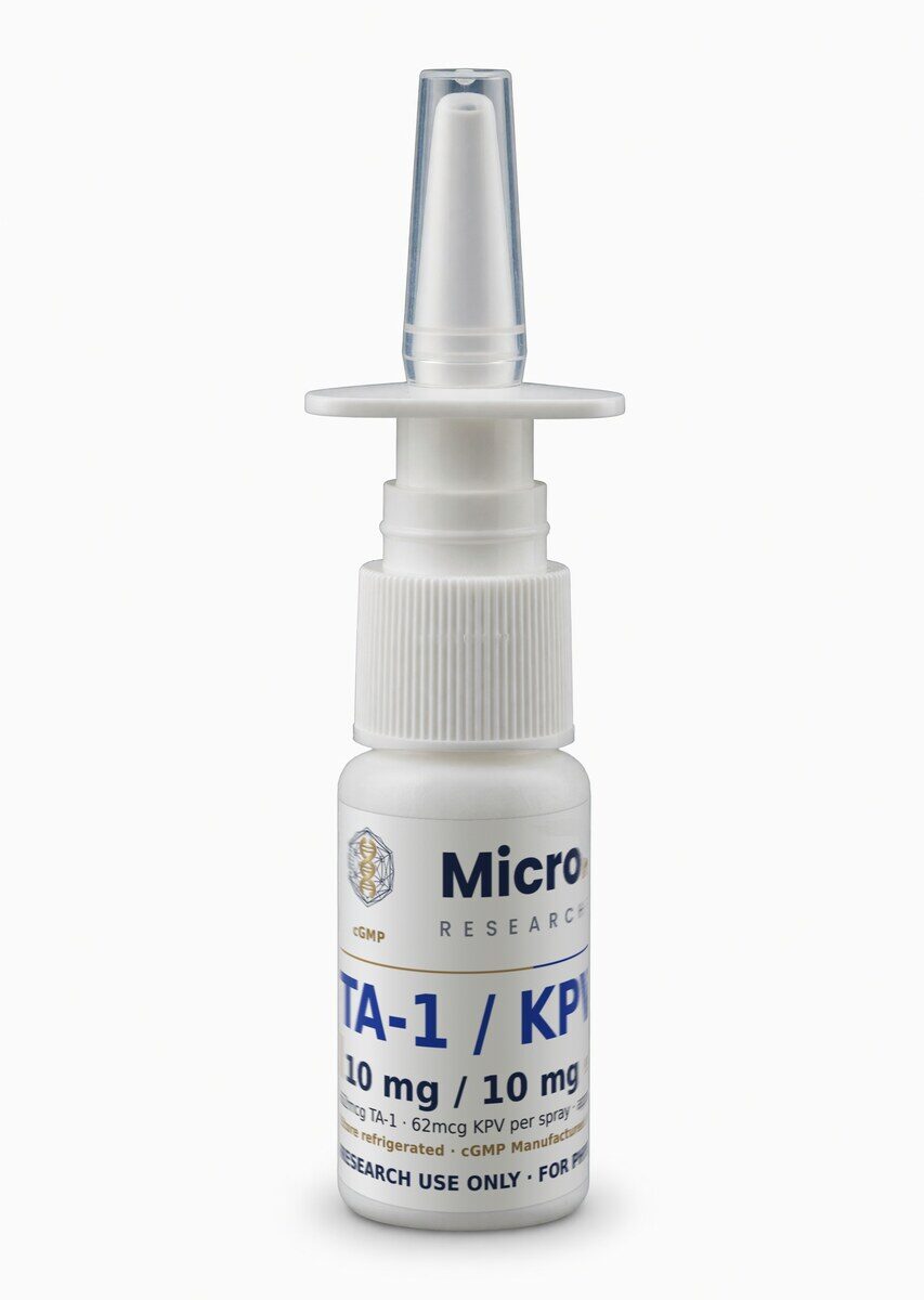 TA-1 / KPV 10 mg / 10 mg, 15 mL white bottle with metered spray top