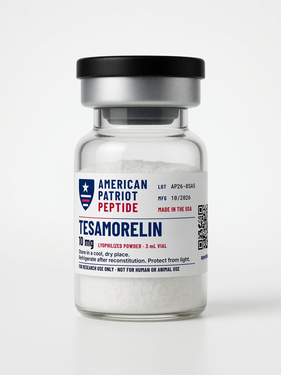 Tesamorelin 10 mg, 3 mL vial (lyophilized)
