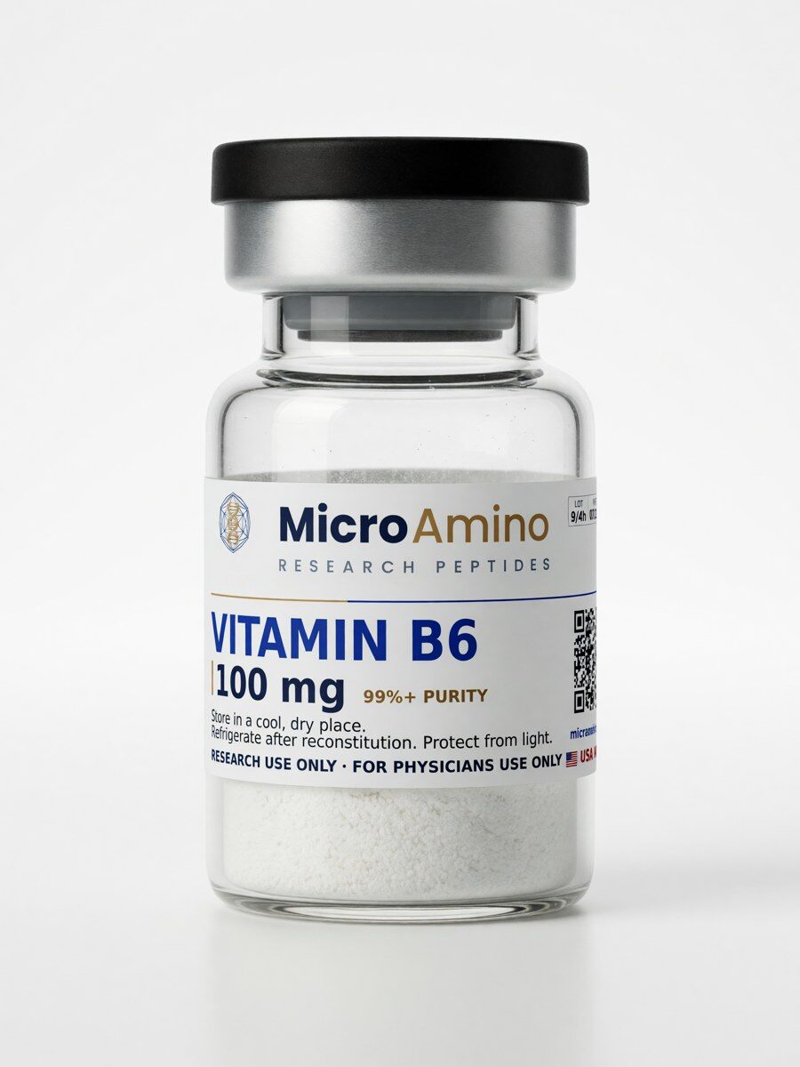 Vitamin B6 100 mg, 3 mL vial (lyophilized)