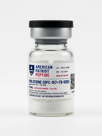 Wolverine (BPC-157+TB-500) 10 mg, 3 mL vial (lyophilized)